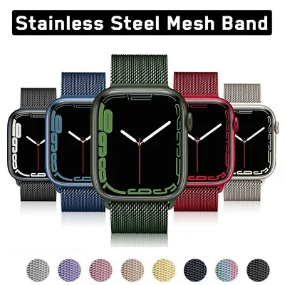 $10.42 • Buy Milanese Loop Mesh Band Strap For Apple Watch 9 8 7 6 5 SE Ultra 2 44/41/45/49mm