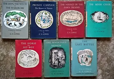 Narnia 1st First Edition Set C. S. Lewis Lion Witch Wardrobe Caspian Bles Bodley • £1399.99