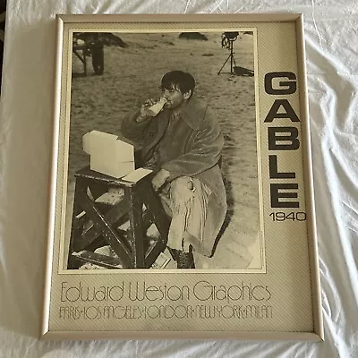  Edward Weston Graphics Clark Gable Box Lunch 1940-Salesman's Picture Poster  • $112.50