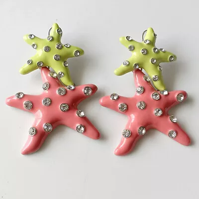 80mm Zara Starfish Huge Drop Earrings Statement Gift Fashion Women Party Jewelry • $9.99