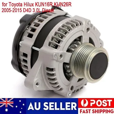 $185 • Buy 130A Alternator For Toyota Hilux KUN16R KUN26R 2005-2015 D4D 3.0L Diesel 1KD-FTV