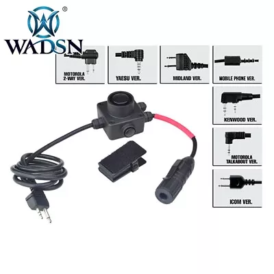 WADSN Tactical COMBAT Series PTT Push To Talk Device With 2 Push Bottom WZ134 * • $13