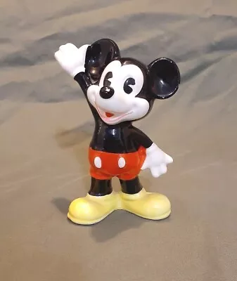 Mickey Mouse Ceramic Figurine Walt Disney Productions Japan Vintage  • $14