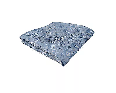 £3.99 • Buy Luxury Pale Sky Blue Mens Tie Handkerchief Silk Set Pocket Square Napkin Hanky