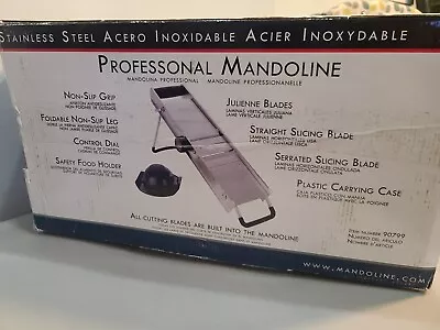 MIU France Professional Mandoline Model 90799 Stainless Steel With Case MSRP 150 • $80