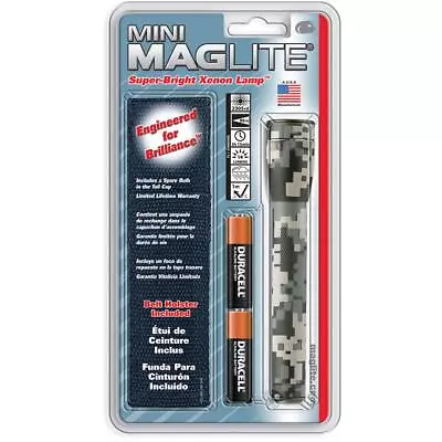 Maglite Mini 2-Cell AA Flashlight With Holster Universal Camo #M2AMRH • $19.95