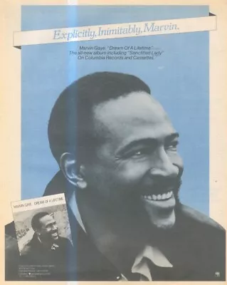 Sfbk9 Picture/advert 13x11 Marvin Gaye : Dream Of A Lifetime • $17.25