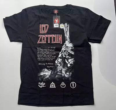 Led Zeppelin Stairway To Heaven Rock Music Men Short Sleeves Cotton T-shirt : L • $39.99