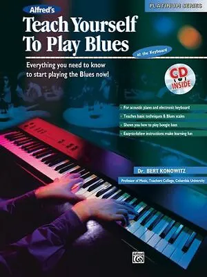 £16.60 • Buy Teach Yourself To Play Blues. Book & CD Piano, Keyboard Music  Konowitz, Bert
