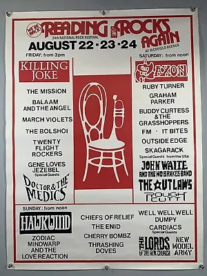 £97.50 • Buy Reading Festival Poster Hawkwind Killing Joke The Mission Vintage 1986