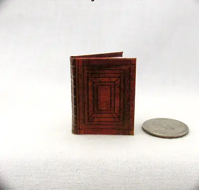 GUTENBERG ILLUMINATED BIBLE 1:12 Scale Miniature Book Latin Manuscript • $9