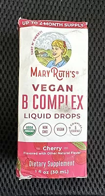 MaryRuth’s Vegan B Complex Liquid Drops - Cherry Flavor - 1 Fl Oz Exp. 10/2025 • $21.99