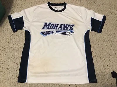Boombah Men’s Softball Jersey Size Large - White - Mohawk Softball #2 Preowned • $9.99