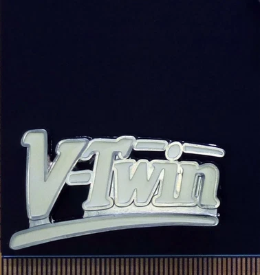 $5.29 • Buy Brand New Metal Hat/Lapel Badge - V-Twin - White