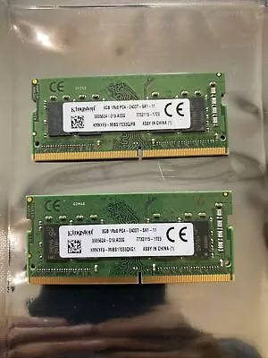Kingston 16GB 2x8GB Kit 2400MHz 1.2V DDR4 Laptop RAM Memory Apple IMac 5K 2017 • £21.99