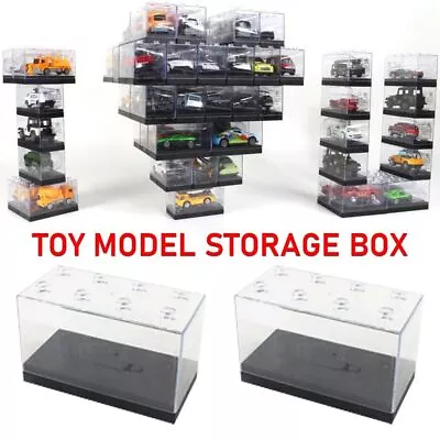 DIY Storage Box ABS Display Cabinet Practical Display Rack  Small Car Model • $14.78