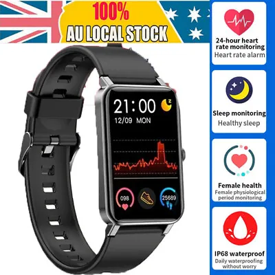 $42.89 • Buy Smart Watch Bluetooth Heart Rate Blood-Pressure Monitor Fitness Tracker Sports