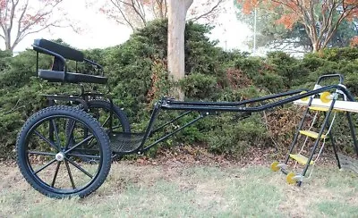 Easy Entry Horse Cart- Pony & FULL Size W/Steel  C  Springs/23  Motorcycle Tires • $1399