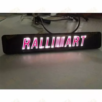 LED Front Grille Badge Illuminated Decal Sticker For MITSUBISHI RALLIART Light • $12.75