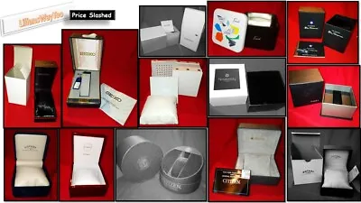 Empty Jewellery/Watch Boxes CITIZEN SEIKO ACCURIST ROTARY TIMEX DKNY...Various • $18.95