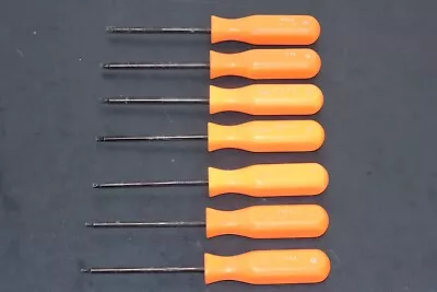 MAC 7 Piece Tamper Proof / Resistant TORX Orange Handle Screwdriver Set STTP • $79.95