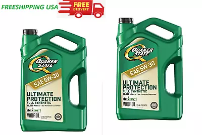 2 Pack Quaker State Ultimate Protection Full Synthetic 5W-30 Motor Oil 5 Quart • $24.99