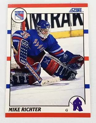 1990-91 Score Hockey Mike Richter RC #74 New York Rangers NHL • $1.89