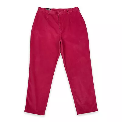 $14.99 • Buy Lands' End Women's Pink Corduroy Pants Classic Cords Size 18W EUC