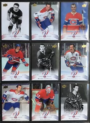 2008-09 UD Montreal Canadiens Centennial #1-200 'PICK YOUR MINT CARDS'  *virtus* • $2.91