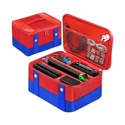 Mario Style Large Carry Case Bag Holder - Nintendo Switch Deluxe/OLED Free Post • $30.99