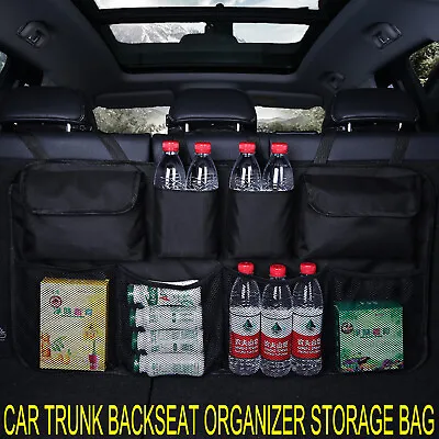 Car Boot Organiser Tidy Back Seat Storage Bag Hanging Pocket Accessorieslarge • $16.99