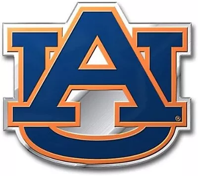 Auburn Tigers Color Emblem Sticker Decal Aluminum Metal Car Truck Auto #2 • $9.99