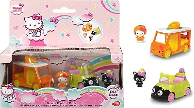 Hello Kitty Orange Chocolate Ice Cream Van  Dickie Toys Die Cast Collectible Car • £10.49