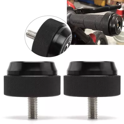 22mm 7/8  Cruise Control Throttle Clamp Assist End Bar Universal Motorcycle BLK • £16.86