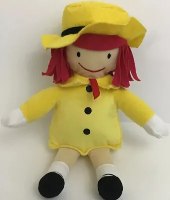 Madeline Plush Doll Kohls Cares 13” Yellow Hat Doll Red Hair Tush Tag • $16.68