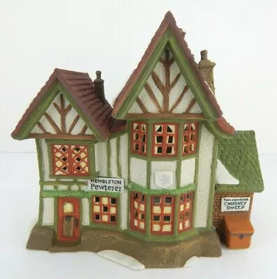 Dept 56 Dickens Village Hembleton Pewterer #58009 Old Stock W/Bx No Lt Cord/Slv • $29.24