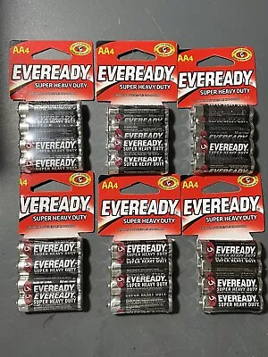 24 Eveready Energizer Aa Super Heavy Duty Zinc Carbon Batteries Sealed Exp 12/23 • $9.95