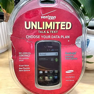 Verizon Samsung Illusion SCH-I110 Black Smartphone Pre-Paid SmartPhone  • $22.45