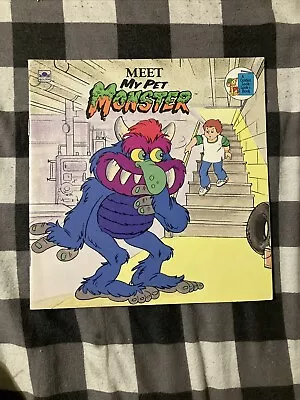 Meet My Pet Monster Book Carl's Jr Hardees Golden Look-Look (1986) New! • $19.98