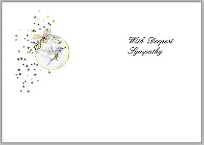 £3.50 • Buy With Deepest Sympathy Card Inserts 2 Sizes Available FREE UK POST