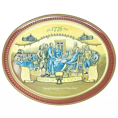 Miller Beer Birth Of A Nation Declaration Of Indepence Metal Platter Tray • $14.99