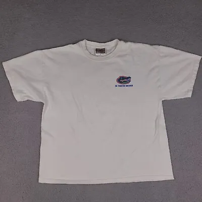 Florida Gators T-Shirt Mens XL White The Swamp Step Ahead Sportswear • $9.07