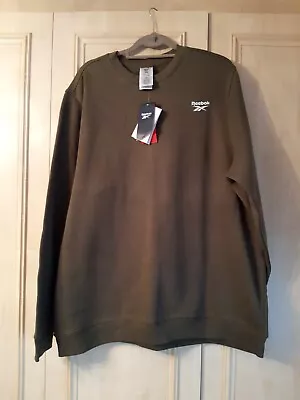 £12.99 • Buy Mens Reebok Sweatshirt Size Xxl Karki Green