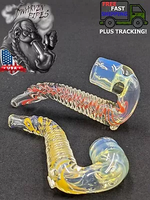 3  Inch Tobacco Mini Sherlock Twisted Style Glass Bowl Pipe (All Different) • $9.25