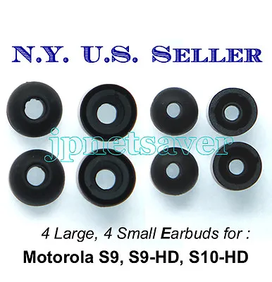 4L + 4S Motorola S9 S9-HD S10-HD Replacement Earbuds - Motorokr Eargel Eartips • $7.65