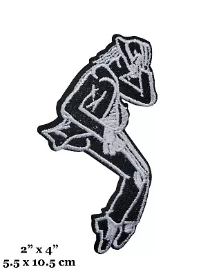 Michael Jackson Moonwalk Dance Movie Music Artist Embroidered Iron On Patch • $4.99