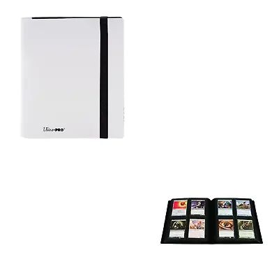 Ultra Pro Eclipse 4 Pocket PRO BINDER ARCTIC WHITE Hold 160 Gaming/Trading Cards • $10.99
