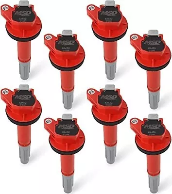 New Msd Ignition Coilsred8 Packcompatible With 2016-2020 Ford Mustang 5.2l • $349.99