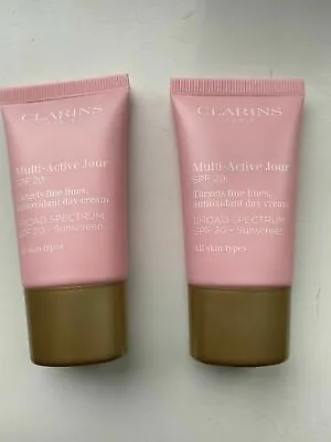 £11.49 • Buy Clarins Multi Active Jour Day Cream SPF20 30ml (FOIL SEALED) (15ml X2)