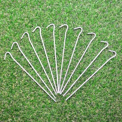 Heavy Duty Galvanised Steel Tent Pegs Metal Camping Canopy High Quality New Pack • £2.29